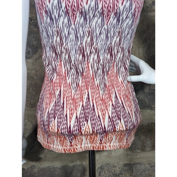 Sonoma Everyday Tank Top Woman's Size Small Ribbed Multi Colored Pattern - Picture 5 of 11